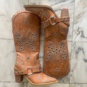 Dolls kill Camel flight risk cowboy boots